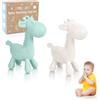 TYRY.HU Giochi Dentizione Neonato Giocattoli Massaggiagengive Silicone Giraffe Refrigerante Massaggio Gengive Sensoriali Giocattolo Regalo per Bambini 3 6 12 Mesi Set di 2