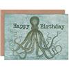 Wee Blue Coo BIRTHDAY HAPPY OCTOPUS TENTACLES ART GREETINGS GREETING CARD GIFT