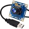Mermaid Modulo fotocamera USB 1080P, grandangolare Fisheye Webcam Board per PC Laptop, 1080P 30fps/720P 60fps/480P 100fps High Speed Machine Vision Telecamera industriale per Windows, Linux, Android