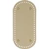 PATIKIL Fondo per Borse Pelle Pu 9.8x4.7 Pollici, Base Ovale Tappetino Fondo per Borsa Uncinetto con Fori e Chiodi, per Borse Fai da Te, Borse a Tracolla, Borsette, Oro