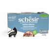Schesir Complete Nutrition Filetti in gelatina 6 x 50 g in lattine - Tonnetto con spigola