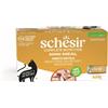 Schesir Complete Nutrition Filetti in gelatina 6 x 50 g in lattine - Tonnetto con pollo