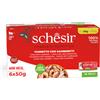 Schesir Complete Nutrition Filetti in gelatina 6 x 50 g - Tonnetto con gamberetti