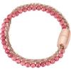 Breil, Collezione Magnetica, Bracciale Small Polar Lights, con Catena a Margherita in Acciaio IP Rose Lucido e Agata Rosa, Pratica Chiusura con Magnete, Misura 19 Cm, Colore Rose Gold e Rosa
