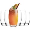 NORDIC SCHILLER Set di 6 bicchieri Highball, bicchieri da cocktail da 510 ml, bicchieri da long drink, bicchieri da acqua, succo di gin, set di bicchieri in vetro