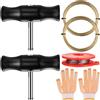 McBlast Kit Rimozione Parabrezza 3 Rotoli 2 Pz 50m | Set Attrezzi Riparazione, 3 Rotoli Filo per Taglio Vetro 50m, Installazione Semplice, Universale