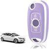 TOOMUME Cover Chiave TPU, Custodia Chiave 3 Tasti Adatto per Opel Vauxhall Astra K Corsa E Mokka X Buick Verano Encore Envision Regal Lacrosse, Copri Chiavi Guscio Chiave Auto Telecomando