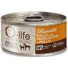 O-life Dog Adult Sfilaccetti 85 gr - Pollo e prosciutto - Confezione da 6 pezzi - Cibo Umido per Cani - 1° ORDINE? scegli lo sconto BZR5 / BZR20 + 200 punti fedeltà
