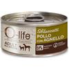 O-life Dog Adult Sfilaccetti 85 gr - Pollo e agnello - Confezione da 6 pezzi - Cibo Umido per Cani - 1° ORDINE? scegli lo sconto BZR5 / BZR20 + 200 punti fedeltà