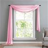 Gardinenbox Tenda sospesa a mano libera in voile trasparente, l'aggiunta ideale alle nostre tende, 140 x 600, rosa chiaro, 560 cm