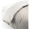 Caleffi 58570 Cotone Tinta Unita Sacco Completo Copripiumino per Piazza e Mezza Letto, Panna