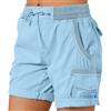 Generic Pantaloncini Cargo da Donna da Escursionismo Larghi Estivi con Tasche Calzoncini Pallavolo