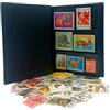IMPACTO COLECCIONABLES - Collezione di 100 francobolli a tema animali con album incluso (14 x 18 x 1 cm) | Eleva la tua collezione filatelica con autentici francobolli in un album compatto ed elegante