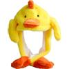 CHUNLINLAODA Cappello Orecchie che si Muovono Anatra Cappello Cappelli di Peluche Animale Peluche Cappello Divertenti Regalo per Adulti e Bambini per Festa, Cosplay e Carnevale