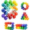 TNSOYCA Giocattoli Sensoriali Fidget,Autismo Arcobaleno Fidget Ball,Cubi fidget,Stocking Stuffers Regali per 3-12 anni di età Giocattoli