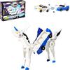 JOYVOVO Unicorno Robot Giocattolo, Giocattoli Trasformatori Combinati per Auto, 2 in 1 Robot Giocattolo, Regali Compleanno per Ragazzo Ragazza, Trasformazione Auto Giochi Bambini 3 4 5 6 7 8 9 10 anni