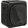 HOMCOM Mini asciugatrice con 6 programmi, touch screen a LED, 4 kg, fino a 60 °C, 800 W, autoportante, montaggio a parete, con protezione contro il surriscaldamento, per vestiti, colore nero