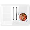 Klarstein Chef-Fusion - Piano a Induzione con Cappa Integrata, 7200W, Flex-Zone, Aspirazione: 610 m³/ora, Classe A, Design Sottile, Vetro & Acciaio Inox, Touch Control, Blocco per Bambini, Nero