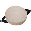EN AyuL Cuscino rotondo per sedia da bar, antiscivolo, con fibbia, cuscino per sedia da pranzo, cuscino morbido, per casa, ufficio (35 x 35 x 3 cm, beige)