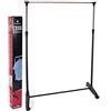 Gerimport Appendiabiti estensibile con 4 ruote per un facile trasporto. Regolabile in altezza. Dimensioni: altezza 90,5/160 cm. Larghezza 81 cm. Profondità 42 cm.