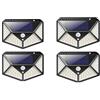 VOKY Luce Solare LED Esterno,100 LED Luci solari da giardino per esterni impermeabili, con sensore di movimento, luci da parete 270 ° Wireless a energia solare 3 modalità per giardino esterno (4PCS)