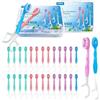 YUNCHI 72 Pezzi Mini Spazzolini Portatile Spazzola Monouso con Dentifricio | 5 in 1 Spazzola, Dentifricio, Filo, Raschietto Lingua, Stuzzicadenti. Confezione singola. Portatile Spazzolino da Viaggio