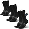 BRISIRA CoolMax Calze Ciclismo Estivi - Compressione Graduata Sportive, Traspiranti Anti-Vesciche & Anti-Odori - 3 Paia Calzini Uomo/Donna per Corsa MTB Trekking (Bianche, Nere, Blu) - Talla 35-51