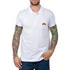 Ellesse Polo Uomo Manica Corta Logo Patch Ricamo 100% Cotone (White, XXL, XX_l)