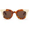 Mr. Boho Hayes Occhiali da Sole, Crema/tartarugato (Leo Tortoise), 48 Donna
