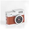 VBESTLIFE Mini Portachiavi, Fotocamera Digitale da 2MP 1080P FHD retrò con Schermo a Colori da 0,96 , Scheda da 64GB, Micro Fotocamera Compatta con Flash (BROWN)
