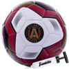 Franklin Sports MLS Atlanta United Football ufficiale taglia 5, custodia morbida resistente all'abrasione, dimensioni e peso ufficiali, pompa ad aria inclusa