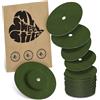 MySweetStitch - 25 x FreeStyle Libre 1 & 2 cerotti sensore, Overpatch rotondo Ø 65mm, con foro di ventilazione, cerotto impermeabile, traspirante, Made in Germany, Olive-Green
