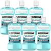LISTERINE Cool Mint Mild 6 x 500 ml, collutorio antibatterico con oli essenziali e senza alcool, collutorio delicato combatte efficacemente i batteri, complemento ottimale per la cura dentale