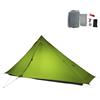 Telomat 3FULGEAR Lanshan1 Pro - Tenda da campeggio ultraleggera per esterni, per 1 persona, 3/4 stagioni, professionale, in nylon 20D, con doppio lato in silicone, per campeggio, trekking, kayak
