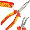 C.K Redline 2025 Edition VDE Bent Nose Pinza & Cutter 200mm, 1000v Isolato Elettrico Bent Nose Pinze & Wire Cable Cutters, Elettricisti Ingegnere Croppers Snips Elettricista, CK Tools T39070A 200