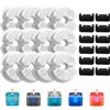 AONBOY Filtri Fontanella per Gatti, 12 Pezzi di Filtro a Carbone + 12 Pezzi di Filtro in Spugna, Filtro Fontana per Gatti in Plastica F2