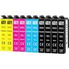 Veson 16XL Cartucce d'inchiostro Compatibili con Epson 16 XL per Epson WorkForce WF-2750 WF-2760 WF-2660 WF-2650 WF-2630 WF-2540 WF-2520 WF-2530 WF-2510 WF-2010 (4 Nero, 2 Ciano, 2 Magenta, 2 Giallo)