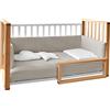 italbaby Letto infinito naturale-bianco c/tessile muslin sabbia- Italbaby