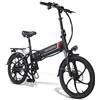 SAMEBIKE Folding Electric Bike for Adults, 20 Inch Magnesium Alloy Wheels, 250W Motor 70km Range, Lightweight 25kg Commuter E-Bike with Removable 480WH Battery (black)