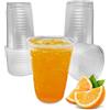 PAWOPA 100 bicchieri in plastica trasparenti e riutilizzabili da 300 ml (250 + 50 ML) per feste, ufficio o campeggio - Ecologico senza BPA. Ideale per canne e compleanni