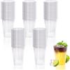 Gucass 100 Bicchieri Plastica Rigida Trasparenti, 300ml Bicchieri da Cocktail per Acqua Bevande Granite, Ideali per Feste Compleanni Matrimoni Natale