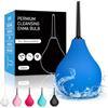 PropoDusche Clistere per pulizia ano anale - Peretta per Clistere Adulti Per Doccia Anale Lavanda Vaginale,per Donne Uomini Kit di Bulbi per Clistere 224ml(Blu)