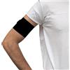 Glico Line Fascia Protettiva per Diabete Unisex per Adulti e Bambini, Fascia Braccio Copri Sensori Glicemici e Micoinfusori, Made in Italy, Nero, M Long