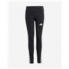 Adidas 3stripes Jr - Leggings - Nero