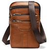 MOTALER Borsa a Tracolla Uomo Pelle Marrone, Uomo Sacchetto Clip da Cintura per Cellulare, Piccola Pelle Marsupio Borsello da Uomo Borse a Spalla Custodia da Cintura Portafoglio con Zipper Moschettone