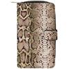 Generic Pelle di serpente modello pitone carino portafogli lunghi grande capacità portafoglio fibbia borsa blocco frizione borsa per banconote contanti moneta carta chiave borsa, Stile:, 19.7x11x3.5cm, Per