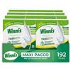 Winni's - Pastiglie per Lavastoviglie, 192 Tabs, Detersivo Multiazione Detergente, Sgrassante, Antiodore e Brillantante, Fragranza di Limone, con Materie Prime di Origine Vegetale, Confezione da 8