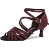 Diamant TANZSCHUHMANUFAKTUR 108-077-132, Scarpe da Ballo Donna, Bordeaux, 40 2/3 EU