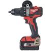 Milwaukee Trapano battente 18 Volt 5,0Ah Brushless valigetta HeavyDuty