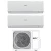 Hec by Haier Condizionatore Dual Split Hec By Haier Tide R 9+12 con 2HEC50RECO-OUM R-32 Wi-Fi Integrato